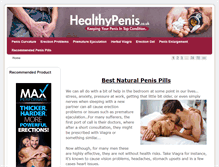 Tablet Screenshot of healthypenis.co.uk